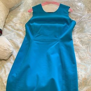 Calvin Klein teal dress work/wedding guest 8